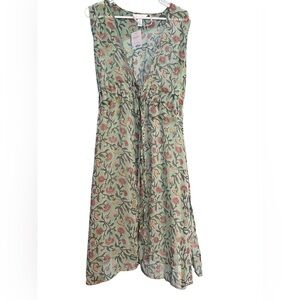 Kohl's Floral Print Midi Duster